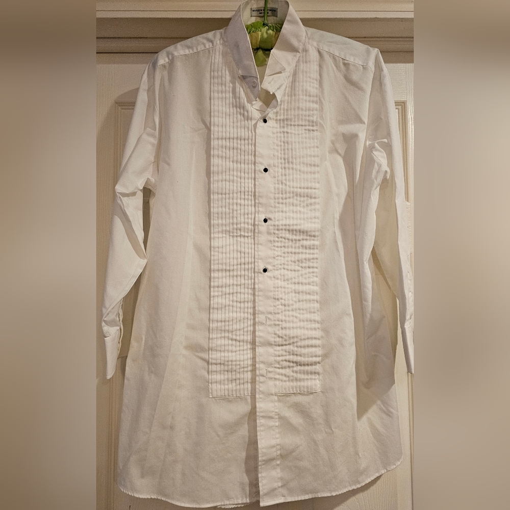 Men's Formal Tux Shirt, Size 15.5 (M/L)